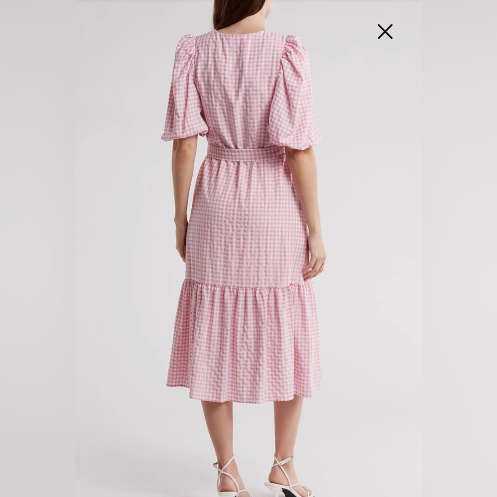 NWT Taylor pink gingham dress size 2